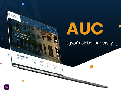 AUC Website Redwsign education ui ux website