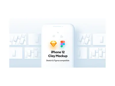 iPhone 12 Clay Mockups iphone 12iphone 12 clay mockups sketch deisgn ui design