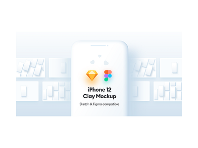 iPhone 12 Clay Mockups iphone 12iphone 12 clay mockups sketch deisgn ui design
