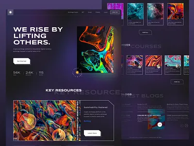 NFT Landing Page design hero landingpage marketplace nft nftmarletplace ui uiux ux web webdesign website websitedesign webui