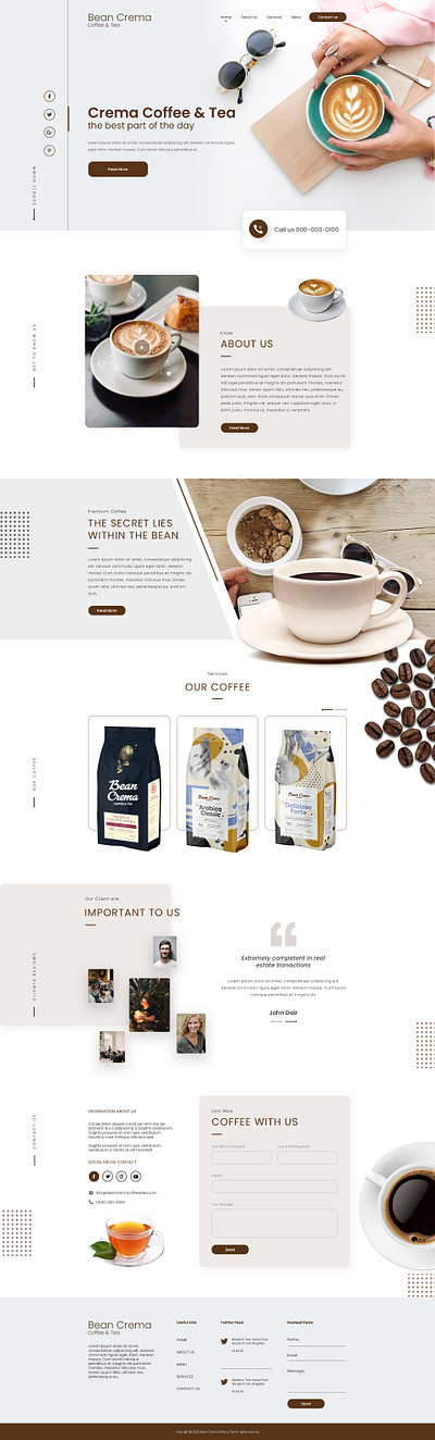 Bean Crema branding design