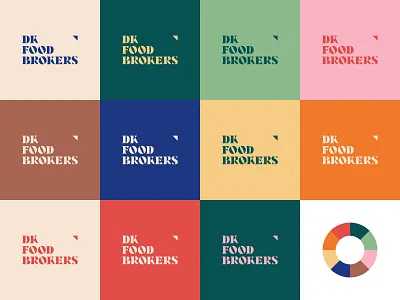 DKFB colors branding broker clean color colors colour danish design food graphic graphic design illustrator logo logo design vector