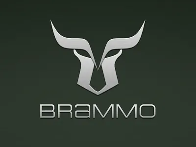 Brammo - logo for electric motorcycle animal brand identity bull design electric electricity logo logomark modern motorbike technology vector