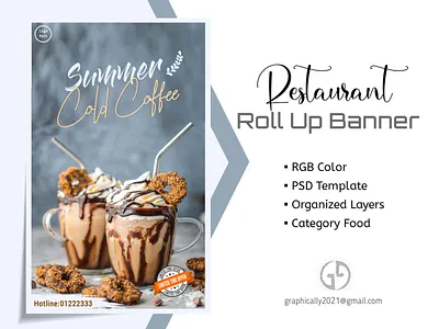 Roll Up Banner banner design illustration poster rollup banner