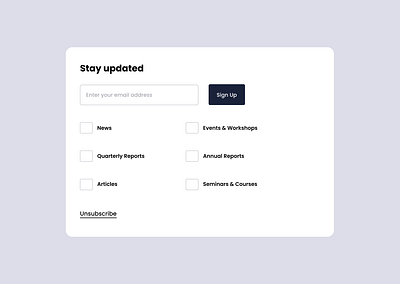 Subscribe Form