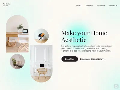 Home Interior Design Studio branding chairs design design studio furniture home home interiors interior design interior designs landing page minimal minimal design ui web website