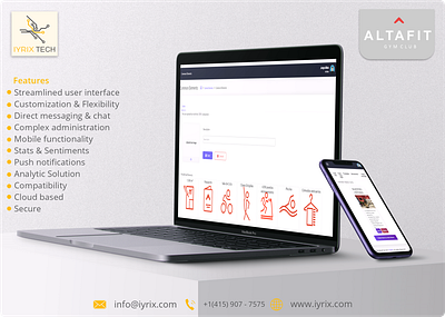 Altafit Club app design graphic design hr ui ux