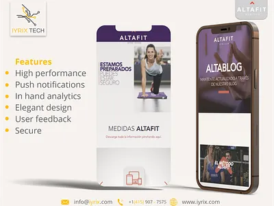 Altafit App app branding design logo ui ux