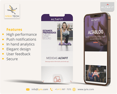 Altafit App app branding design logo ui ux