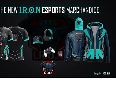 Marchcandice I.R.O.N e-sport branding graphic design logo
