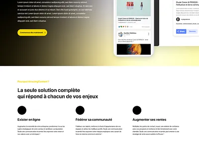 Amazing Content Website Design aurora ux webdesign