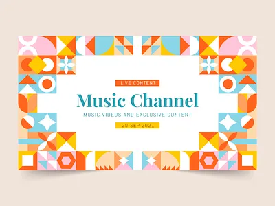 Youtube thumbnail colorful design thumbnail vector youtube