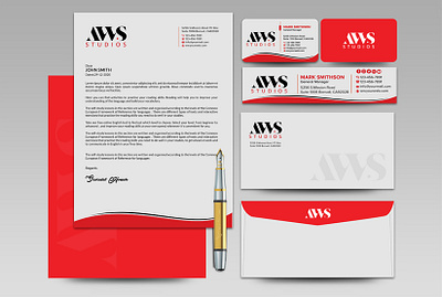 I will design business card, letterhead, all stationery items.