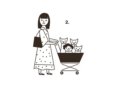 Daycare baby cats day life daycare illustration