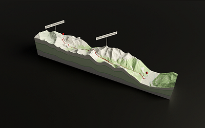 Delicious piece of 3D Map 3d blender browser generator glb map