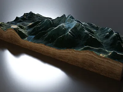 3D Map Render - glTF 3d babylonjs blender cycles gltf map maptiler