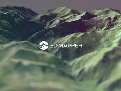 3D-Mapper Logo 3d blender browser generator map render