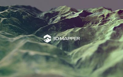 3D-Mapper Logo 3d blender browser generator map render