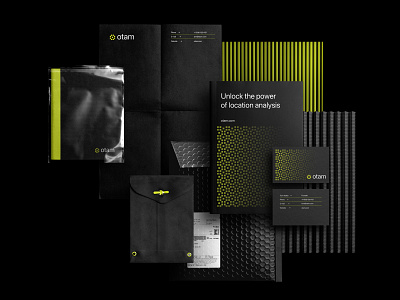 Otam Brand Identity Design abstract analysis app brand branding business card collaterals dark identity lettermark location logo mobile o print stationery tech technology