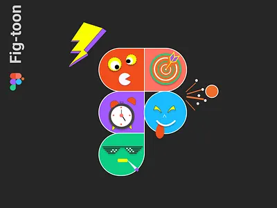 Fig-toon branding cartoon design figma graphic design illustraion logo thuglife vector