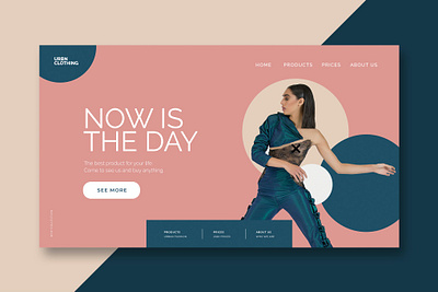 Fashion & Clothing - Landing Page app blog branding design donation events html illustration landing landing page multipurpose portfolio purpose rescue shop ui ui design ux ux design website