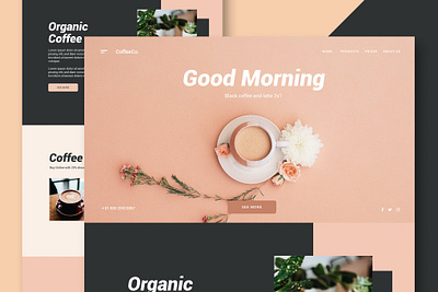 Coffee Shop - Website app clean coffeshop design events full graphic design motion graphics multipurpose onepage portolio purpose rescue shop ui ui design ux ux design web website