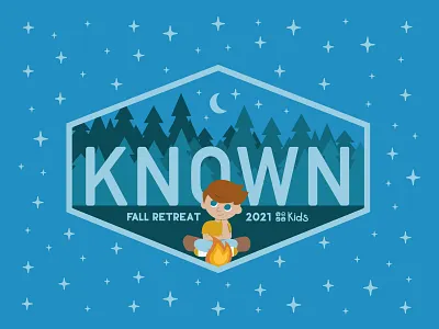 Known Fall Retreat Illustration branding camp logo church camp church design illustration illustration art kids camp logo typography vector vector illustration