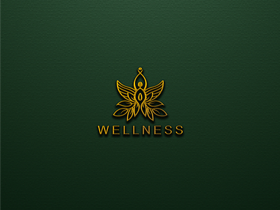 WELLNESS LINE ART LOGO 3d abstract animation branding creative design graphic design illustration logo modern motion graphics typography ui vector wellness line art logo