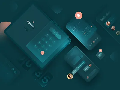 Agendrix – The Enterprise Pack 📦 animation communication desktop device enterprise greenery inteface ipad message mobile motion graphics peachy product punch saas scheduling software tablet talk ui