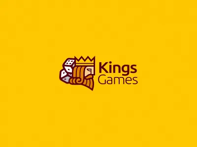 Kings Games bet branding cards casino crown design dice game gold hearts illustration king logo mascot play spades sport team vector