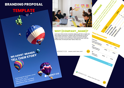 Branding Proposal Template branding design graphic design icon designer illustration logo logo designer proposal template ui ux