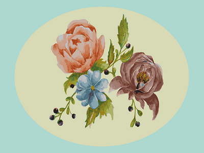 Flower art branding design graphic design illustration logo vector