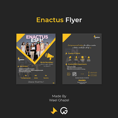 Enactus Flyer advertising branding club design enactus flyer graphic design