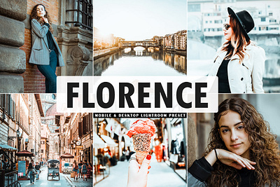 Free Florence Mobile & Desktop Lightroom Preset clean colorful creative design illustration lightroom presets modern neon