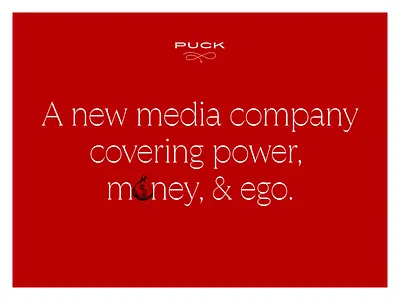 Puck homepage media company responsive website typography ui ux web design website