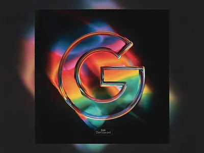 Don't be evil 3d 3d art cover art design google graphic design illustration logo logotype motion graphics redesign