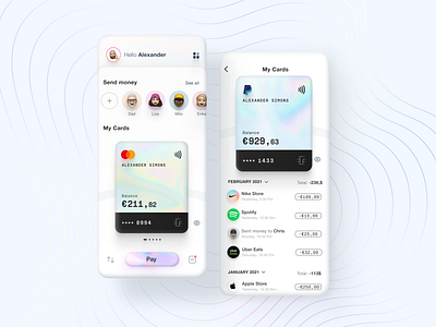 Finance App for iOS 14 app design appdesign banking best uidesigner bitcoin btc crypto cryptocurrency defi financial nft top designers uiux design uniswap wallet