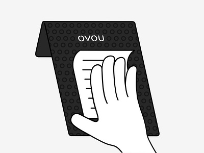 OVOU Illustration for email. Send envelope basov black branding card design email email animation email gif graphic design illustration letter logo mail ovou send send envelope send mail share contact template ui vcard