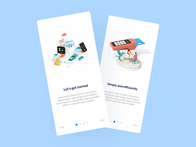 Onboarding Fintech App 3d android app fintech ios onboarding ui ux