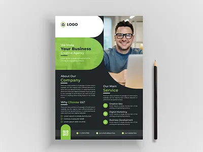 Creative Corporate Business Flyer Template With Clean Design branding