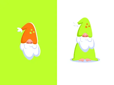 Sleepy brownie brownie character domovoy elf flat house illustration mascot