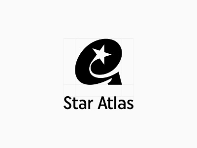 Star Atlas - Logo design, icon, branding, crypto abstract logo branding letter a lettering logo logo design logotype metaverse game minimalist logo modern logo monogram simple logo star atlas star logo typography