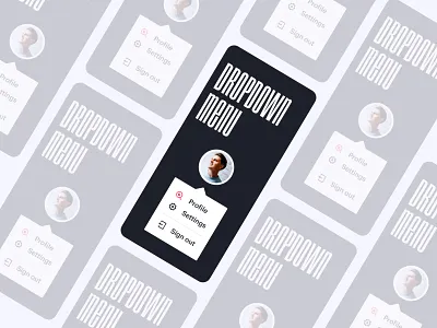 Day 027 - Dropdown Menu daily100 dailyui day027