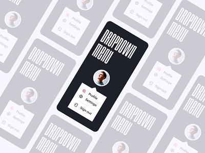 Day 027 - Dropdown Menu daily100 dailyui day027