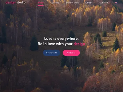 Design studio portfolio design designstudio love portfolio simple startup ui ux webdesign website