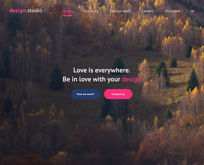 Design studio portfolio design designstudio love portfolio simple startup ui ux webdesign website