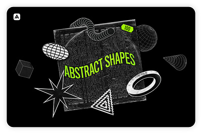 Abstract Shapes Collection – 100 Design Elements abstract abstract design abstract shape abstract shapes aesthetic background backgrounds collection design futuristic geometric graphic graphic design graphic elements graphics illustration logo neon shape shapes