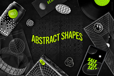 Abstract Shapes Collection – 100 Design Elements abstract abstract shape abstract shapes aesthetic background backgrounds branding design development futuristic gradient graphic graphic design graphics illustration logo shape shapes ui ux