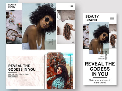 UI Practice - Beauty Brand design practice ui web website