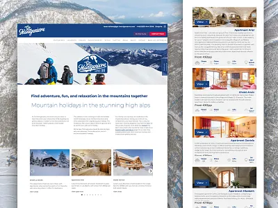 Go Montgenevre Website update snow ui ux website winter holidays winter sports